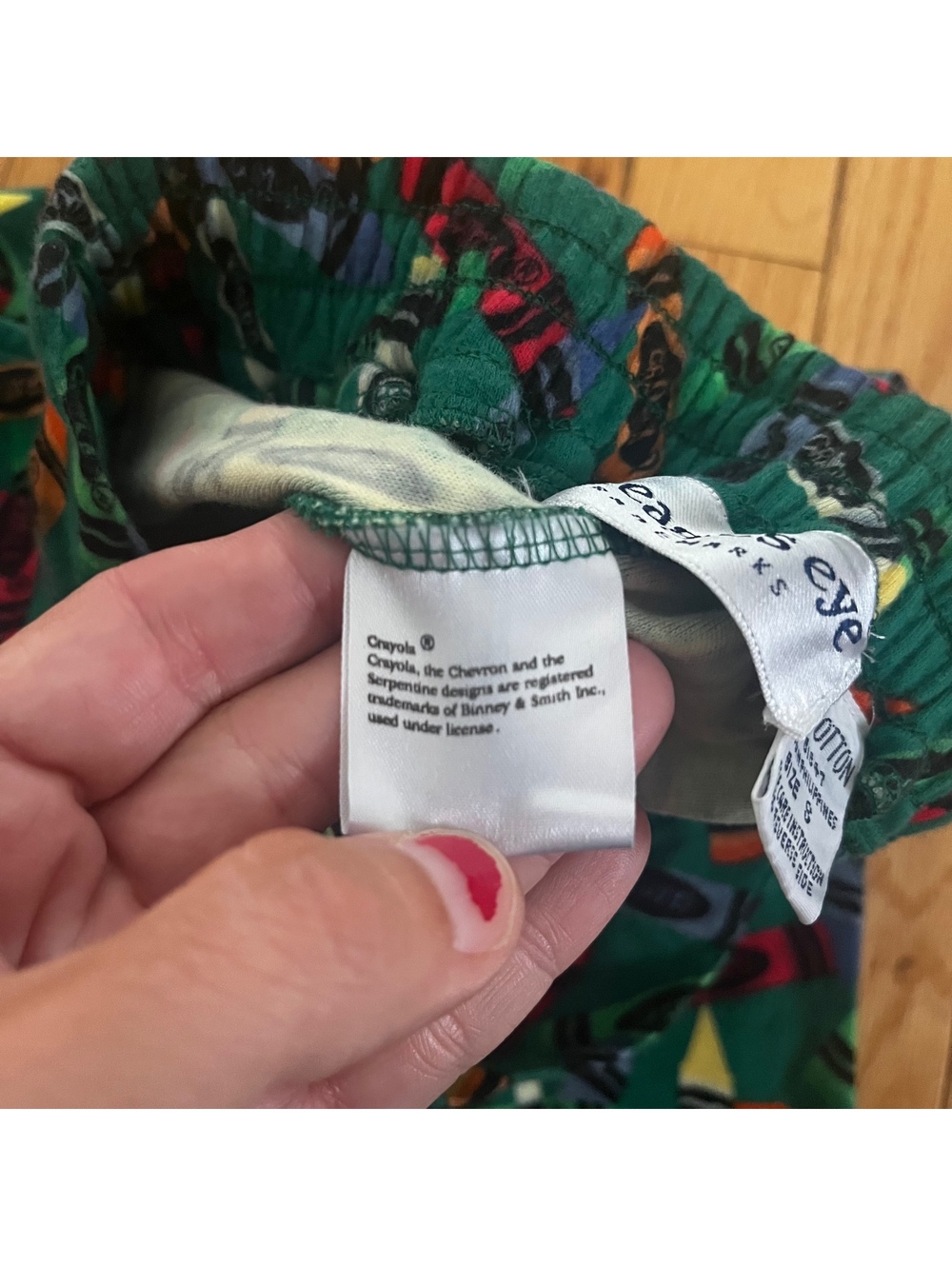 The Eagle's Eye Women's Cotton Pants with Crayon Print Pattern Size S - Picture 6 of 7